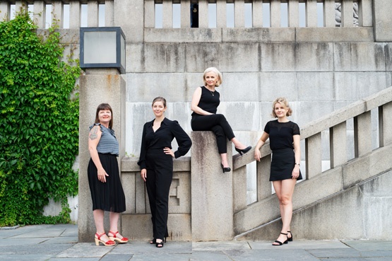 Invild Haugland, Anette Garpestad, Ida Svensson and Sunniva Midtskogen