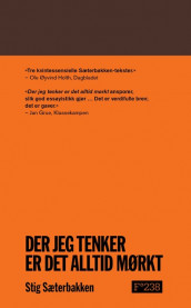 Where I am Thinking there is always Darkness av Stig Sæterbakken (Heftet)